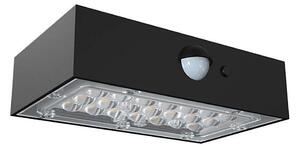 Aplică LED solară cu senzor LED/3W/3,7V 3000K/4000K IP65 negru