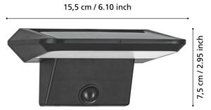 Eglo 48944 - Aplica solară de perete LED cu senzor PORRASSA LED/20W/3,7V IP44