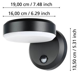 Aplică LED de exterior cu senzor FORNACI 10,8/230V IP44 Eglo 900674