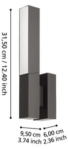 Aplică LED de exterior UGENTO LED/9W/230V IP44 Eglo 900709