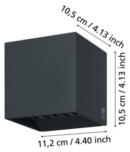 Aplică LED de exterior CALPINO 2xLED/3,3W/230V IP54 Eglo 900445