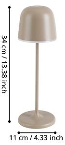 Lampă LED dimabilă de exterior MANNERA 2,2W/5V 1800mAh bej IP54 Eglo 900461