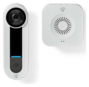 Nedis WIFICDP40CWT - Sonerie video wireless Full HD 1536p Wi-Fi IP65