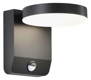 LED Aplica de perete exterior cu senzor LED/17W/230V 3000K negru