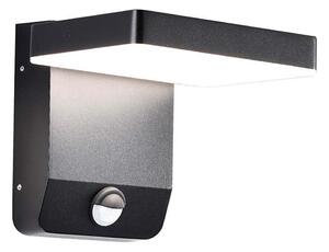 LED Aplica de perete exterior cu senzor LED/17W/230V 3000K negru