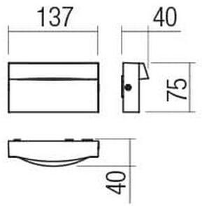 Aplică LED de exterior POLIFEMO LED/8W/230V IP65 alb Redo 90425