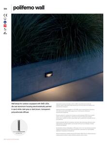 Aplică LED de exterior POLIFEMO LED/8W/230V IP65 alb Redo 90425