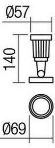 Lampă LED de exterior TIM LED/5W/230V IP65 Redo 9997