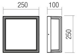 Aplică LED de exterior QUADRIS LED/20W/230V IP54 maro Redo 90566