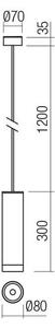 Pendul LED de exterior KLOU LED/9W/230V IP54 antracit Redo 90571