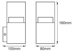 Ledvance - Aplica LED de exterior CRYSTAL, 4,5 W, 230 V, IP44