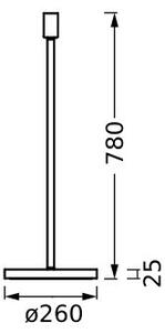 Lampadar Ledvance DECOR STICK 1xE27/40W/230V bej