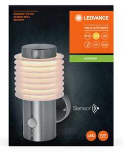 Aplică LED de exterior cu senzor Ledvance ENDURA LED/9,5W/230V IP44 crom