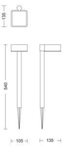 Philips VYNCE LED lampă solară 1,5W 3,7V 1500mAh IP44