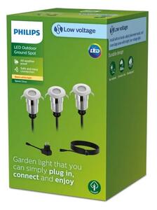 SET 3x corp de iluminat LED încastrat de exterior Philips SPORE LED/1W/24/230V IP67