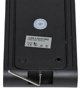 Aplică LED de exterior Ecolite ZFP12-CR BRICK 2xLED/6W/230V IP65 negru