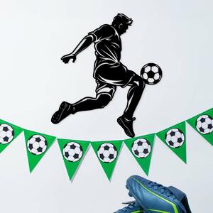 DUBLEZ | Tablou sport din lemn pentru perete - Fotbalist