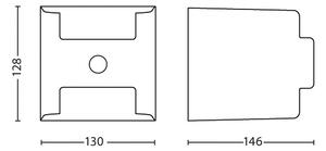Corp de iluminat de exterior cu senzor Philips 17322/93/16 GRASS 2xLED/4,5W/230V IP44
