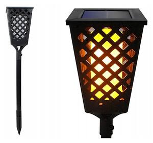 Lampă solară LED cu senzor, LED/0,6W/5,5V, IP65, 2000 mAh, 107 cm, negru
