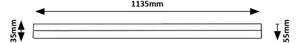 Corp de iluminat LED pentru corpuri de bucătărie Rabalux 78052 BAND LED/24W/230V 4000K alb