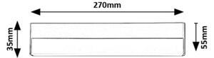 Corp de iluminat LED pentru corpuri de bucătărie Rabalux 78046 BAND LED/7W/230V 4000K argintiu