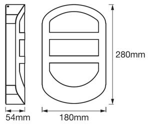 Aplică LED de exterior PLATE LED/12W/230V IP44 Ledvance