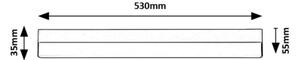 Corp de iluminat LED pentru corpuri de bucătărie Rabalux 78048 BAND LED/14W/230V 4000K alb