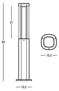 Lampă LED de exterior Zambelis E355 LED/7W/230V 3000K IP54 antracit