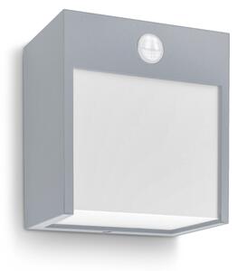 Aplică LED de exterior cu senzor Brilagi TERNI LED/12W/230V gri IP44