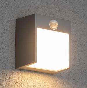 Aplică LED de exterior cu senzor Brilagi TERNI LED/12W/230V gri IP44