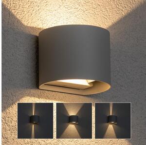 Aplică LED de exterior Brilagi RONDO LED/6W/230V gri IP54