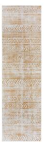 Covor de exterior galben ocru-alb 80x350 cm Biri – NORTHRUGS