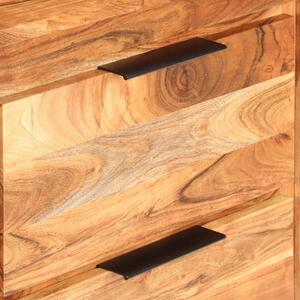 Dulap cu sertare, 118 x 33 x 75 cm, lemn masiv de acacia