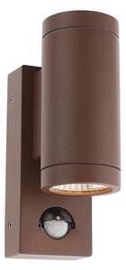 Redo 9455-LED VINCE Aplica de perete pentru exterior cu senzor 2xLED/3W/230V IP54 maro