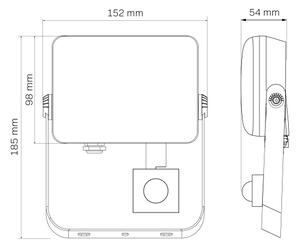 Proiector LED de exterior cu senzor MILKY LED/30W/230V 4000K IP65