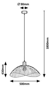 Lustră pe cablu Rabalux 1xE27/40W/230V