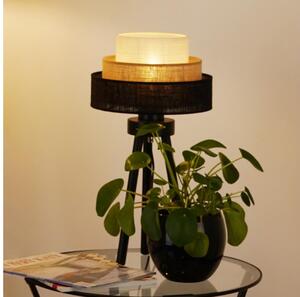 Brilagi - Lampă de masă ASPEN LUNETA 1xE27/15W/230V negru/bej/crem