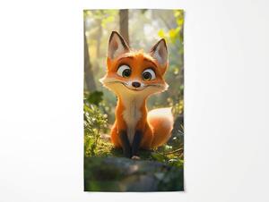 Prosop de plaja cu uscare rapida VULPINA colorat 70 x 140 cm, 100% microfibra