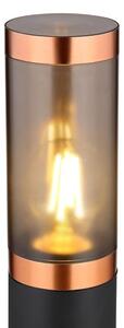 Lampă de exterior Globo 31588BC BOSTON 1xE27/23W/230V IP44 80 cm negru/cupru