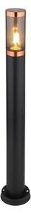 Lampă de exterior Globo 31588BC BOSTON 1xE27/23W/230V IP44 80 cm negru/cupru