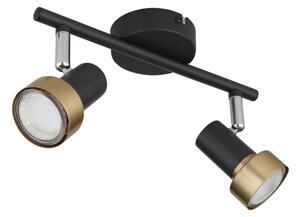 Spot Globo 57917-2G MASON 2xGU10/25W/230V negru/auriu