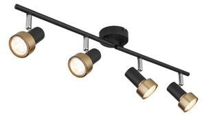 Spot Globo 57917-4G MASON 4xGU10/25W/230V negru/auriu
