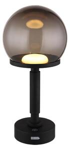 Lampă LED tactilă reîncărcabilă de masă Globo 21034S HAKU LED/2,5W/5V 2700/4000/6500K black