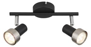 Spot Globo 57917-2N MASON 2xGU10/25W/230V negru/auriu