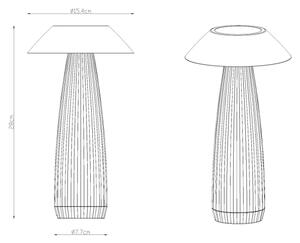 Lampă LED tactilă reîncărcabilă dimabilă de masă Globo 21021B ILLUMI LED/1W/3,7V 3000K negru