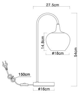 Lampă de masă Globo 15548TW MAXY 1xE27/40W/230V alb