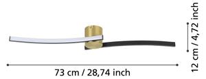 Plafonieră LED Eglo 901216 AIETA LED/12W/230V 4000K negru
