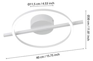 Plafonieră LED dimabilă Eglo 901114 AMANDOLO LED/17W/230V alb + telecomandă
