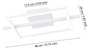 Plafonieră LED dimabilă Eglo 901116 AMANDOLO LED/17W/230V alb + telecomandă