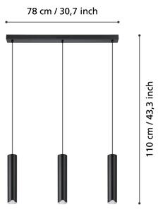 Lustră LED RGBW dimabilă pe cablu Eglo 901124 BALAMORTA-Z 3xLED/3,7W/230V